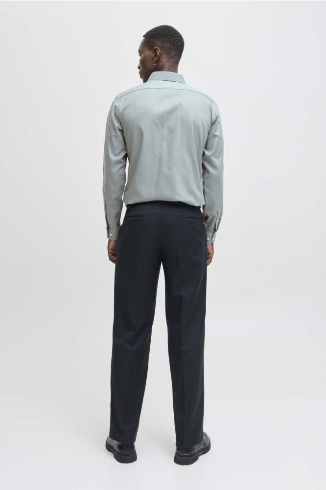 JPRBLAPARKER SHIRT L/S NOOS 12227385 Goblin Blue/SLIM FIT